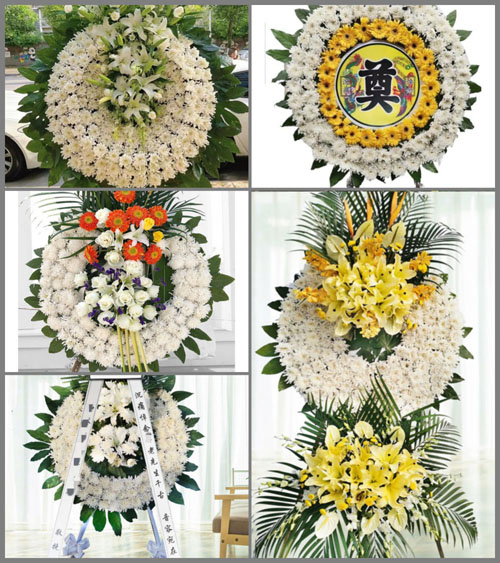 四川绵阳盐亭县双碑乡花圈速递